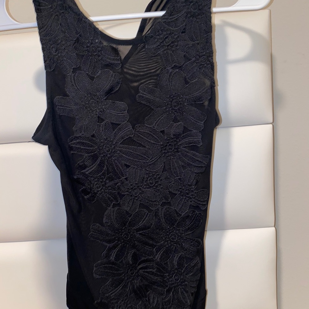 Mesh floral bodysuit